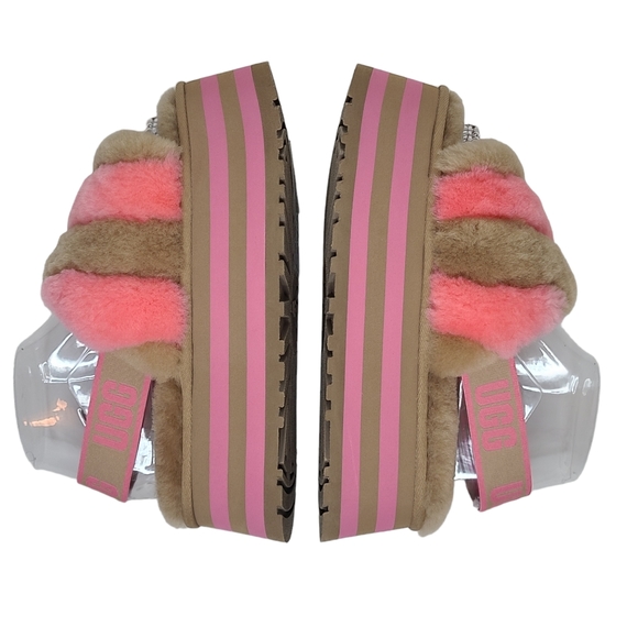 UGG Disco Stripe Platform Slide Slippers 1120875 Size 7 NWOB - Picture 5 of 15